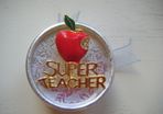 New. Super Teacher Brooch.