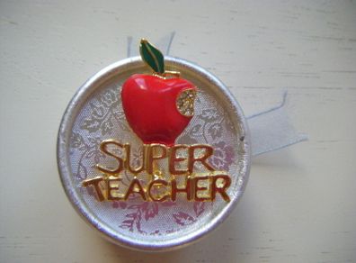 New. Super Teacher Brooch.