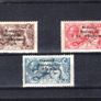 1922 Ireland 4-line Overprint Stamps printed by Dollard High Value Set (2s6d choc, brown, 5s rose red & 10s grey-blue) in Black  Mounted Mint Image 4