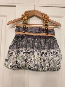 Vintage Handbag/ Beaded Handle