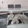 Dining table and chairs (6) marble style Image 2
