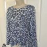 Blue Animal Print Cotton Mix Light Jumper from Gerard Durel size 16-18 Image 4