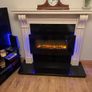 marble fireplace and electric fire Image 5