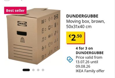 Storage boxes/ moving boxes Ikea