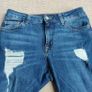 Blue Ripped jeans, as good as new, size 10 Image 2