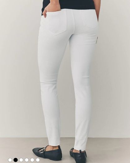 Next White Jersey Leggings Size UK 14 New