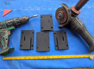 4 Wall Mounted Brackets for Parkside Tools