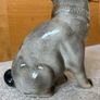 Antique  Ceramic Pug Dog Figurine Image 3