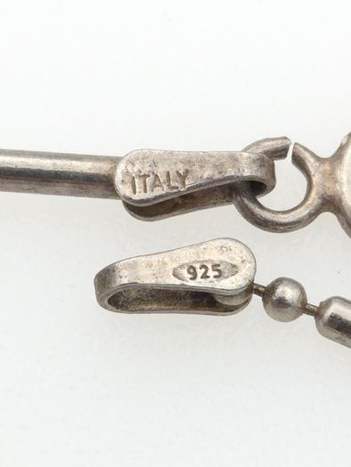 925 Vintage Sterling Silver Italian Bar LinkChain