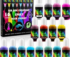 NEW SALE | 16 Epoxy Colours Lightfast Intense and Inter-mixable, Perfect for Jewellery Making and Other DIY Arts and Crafts
