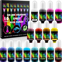 NEW SALE | 16 Epoxy Colours Lightfast Intense and Inter-mixable, Perfect for Jewellery Making and Other DIY Arts and Crafts