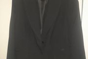 ladies long black blazer jacket