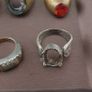Lot of 24 Antique Rings  Mixed Brass Damaged Antique Style Ring Collection Image 6