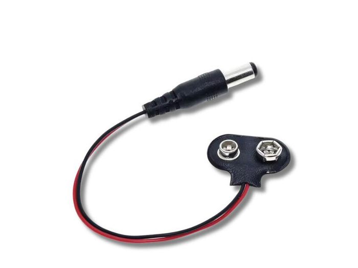 9V Battery Connector to DC 5.5x2.1mm Cable Set 5pcs
