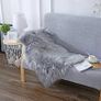 FREE EXPRESS SHIPPING Faux Fur Soft Fluffy Single Sheepskin Stule Style Rug, Faux Fleece Chair Cover Seat Pad Soft Fluffy Shaggy Area Rugs for Bedroom Sofa FloorGray, 60 X 90 CM Image 3