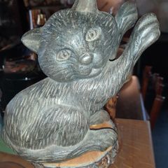 Cast Iron Cat Door Stop