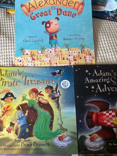 5 Great books Adam's by Benji Bennett/ Gretta / Alexander the Great Dane