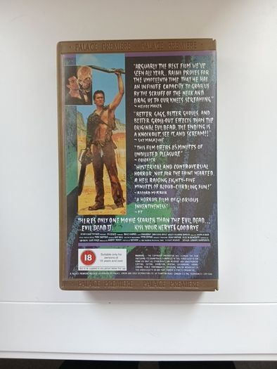 Evil Dead 2 Kiss Your Nerves Goodbye Film On Large Box Rental Version (Not Ex Rental)
