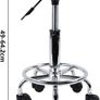 Swivel Rolling Stool Height Adjustable PU Leather Cushion Salon Vanity Massage Office Stool Chair Small (FREE SHIPPING) Image 2