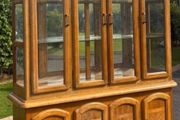 Solid Oak Display Cabinet