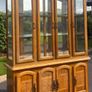 Solid Oak Display Cabinet Image 4