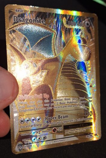 Dragonite EX (Evolutions 106) full art gold pokemon card