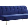 Habitat Navy Blue Velvet Sofa Bed Image 5