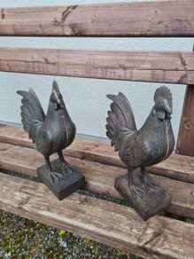 Cast iron roosters