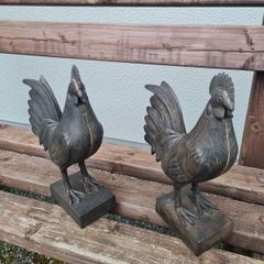 Cast iron roosters