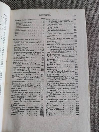 The Poetic Works of Thomas Moore 1895 hardback with a split on the inside cover see photos FREE STANDARD POSTAGE INCLUDED