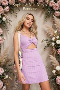 Lilac twist Dress