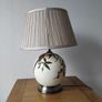 Ceramic Parrot Table Lamp with Pleated Shade Image 2