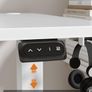 Electric Standing Desk 120x60cm Sit Stand Table Height Adjustable with Backpack Hook and Memory Smart Pannel, Home Office, White Image 7