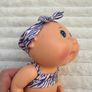 Cabbage Patch Kids Deluxe Tiny Newborn (Splash 'n Float) Splash 'n Float Zebra Swimsuit Blue Eyes Used Dirty Please see photos Image 5