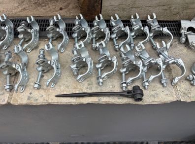 Scaffold Job Lot including Couplers Ratchet etc enough to make a tower