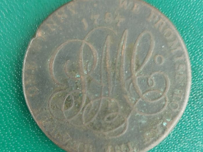 1787 Welsh Druid Penny Token In  Fine Condition