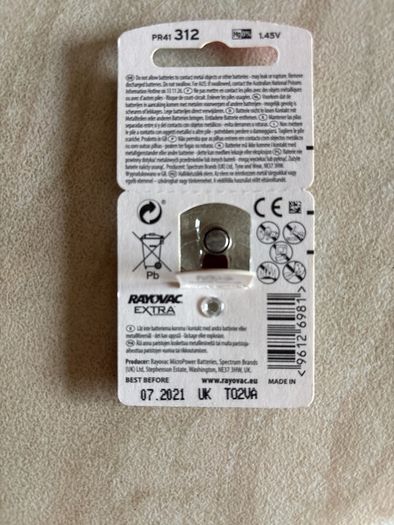 FREE hearing aid batteries
