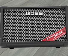 Brand New Boss Cube Street 2 Battery Powered Stereo Amplifier, Black