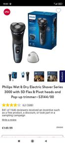 Philips Wet & Dry Electric Shaver series 3000