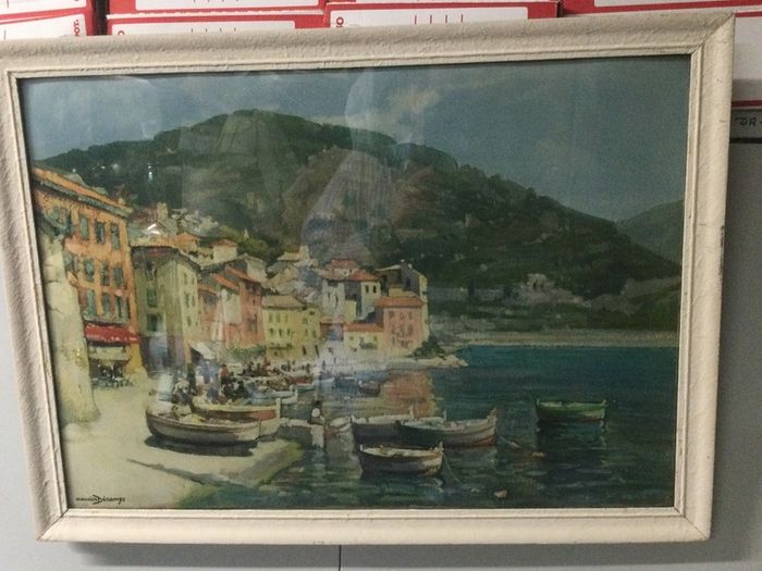 Art - Vintage Coloured Print ( Maurice Decamps)