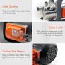 1200W Portable Garden Booster Jet Pump, 3500L/H Stainless Steel Pressure Pump, Max Water Lift 46m, 4.6 bar Image 7