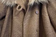 Fur Collar Wool Mix Coat