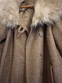 Fur Collar Wool Mix Coat