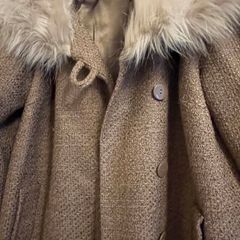 Fur Collar Wool Mix Coat