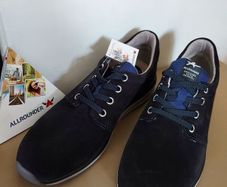 Allrounder Lace Up Kyra navy comfortable orthotic shock absorber system shoes suede size 8 UK