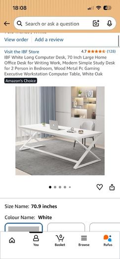 Large White Desk new