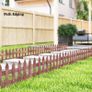Set of 12 Wooden 60cm Garden Fence Pieces Image 7