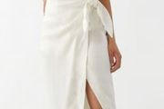 &amp; Other Stories Satin Side Tie Midi Dress