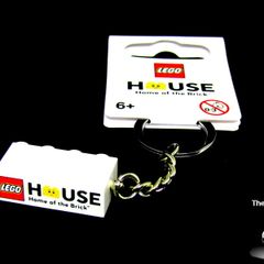 Lego House Home of the Brick Keychain Brick 2x4 From The Lego House in Billund Exclusive Very Rare Limited Edition Brick Keychain New With Tags