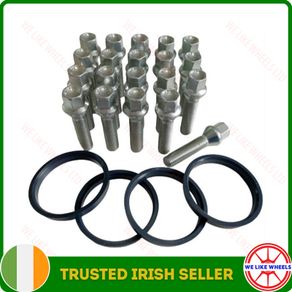 BMW to VW Transporter T6 Conversion. New bolts + 4 Rings (M14x1.5) C20/SR5 - Delivery